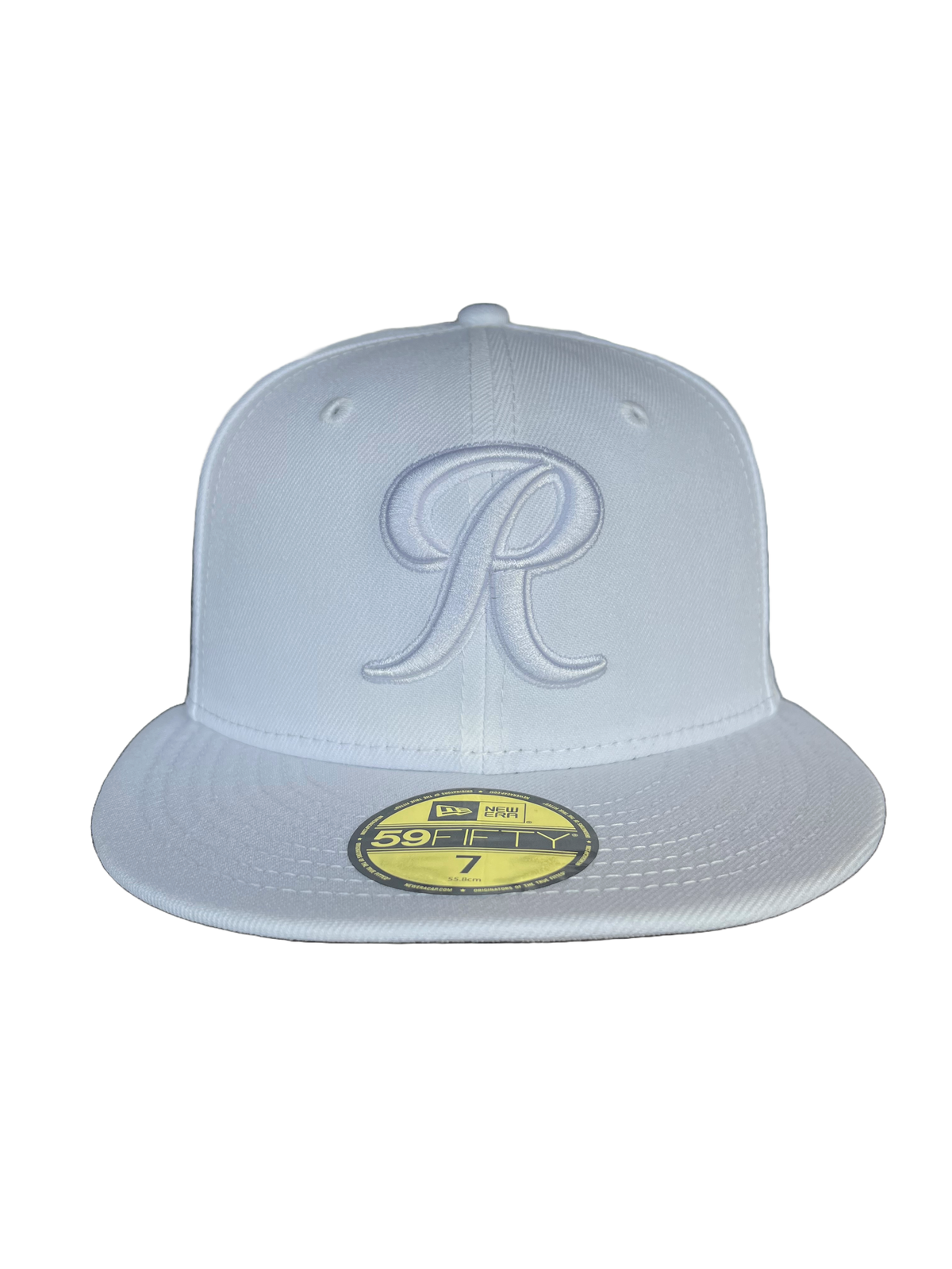 Tacoma Rainiers New Era 59Fifty White Tonal R Cap