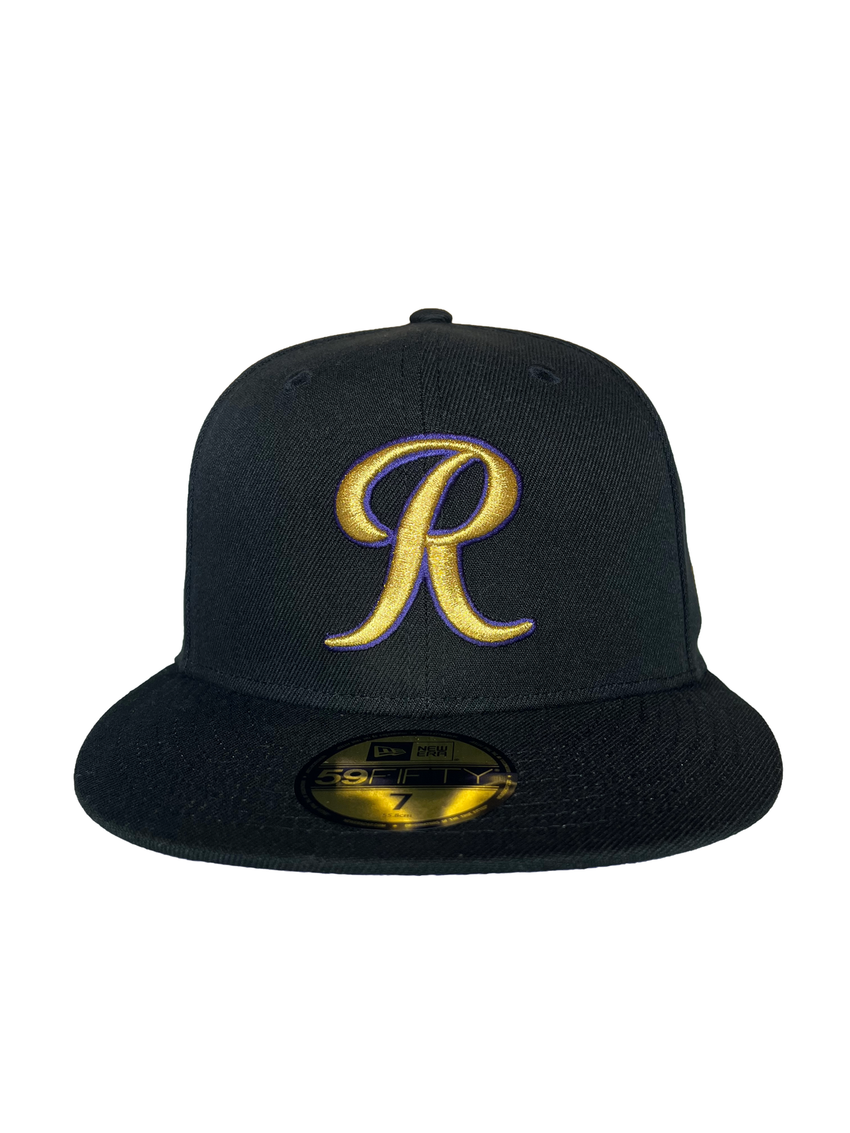 Tacoma Rainiers New Era 59Fifty Black Gold R Cap