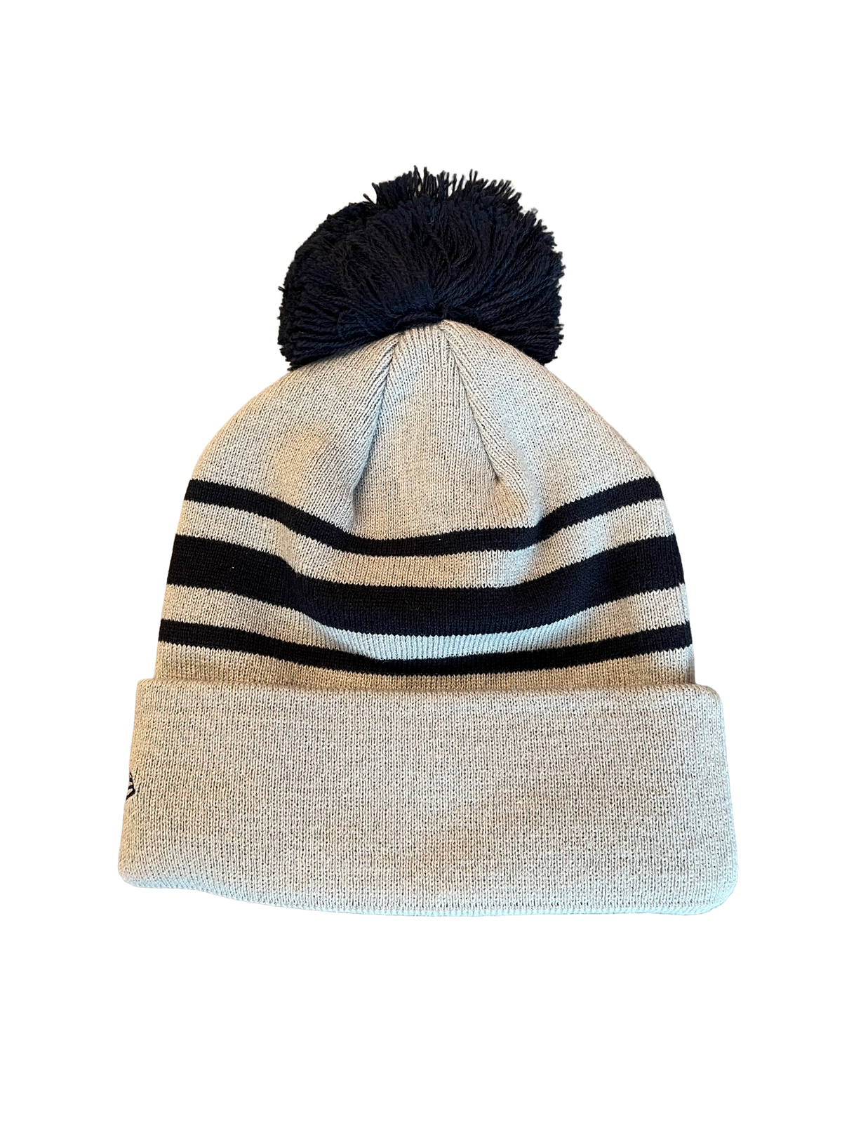 Tacoma Rainiers New Era Gray Navy Striped Knit Beanie