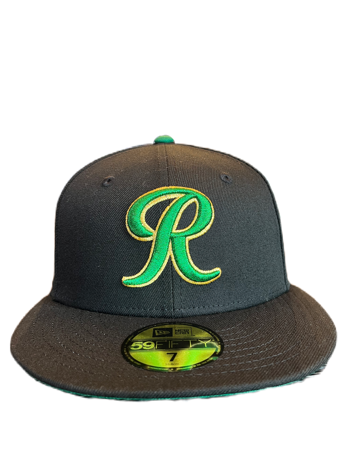 Tacoma Rainiers New Era 59Fifty Black Green R St. Patrick's Day Cap