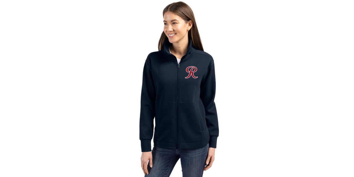 Tacoma Rainiers Cutter & Buck Women's Navy Roam Full Zip Jacket