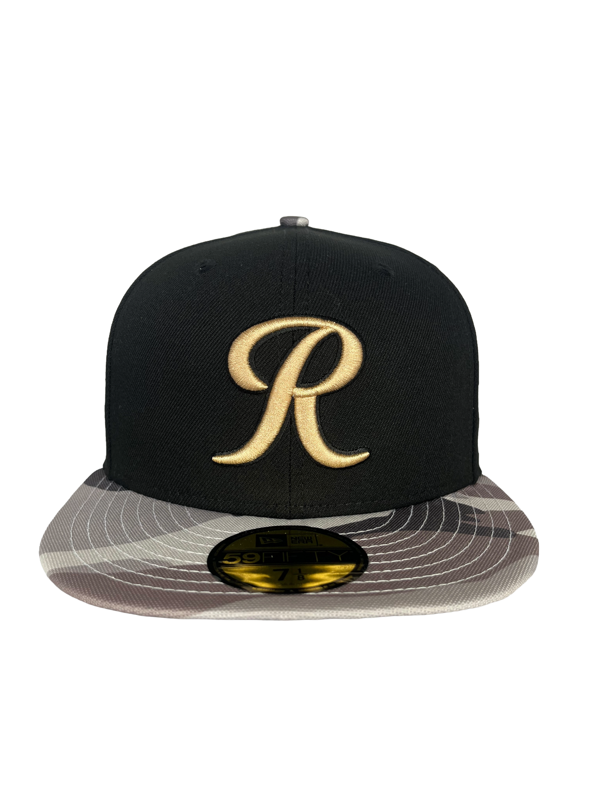 Tacoma Rainiers New Era 59Fifty Black Camo R Cap