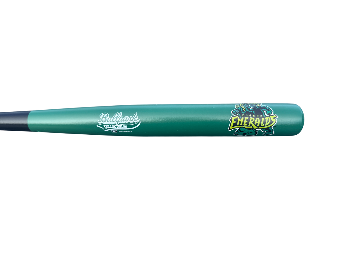 Eugene Emeralds Ballpark Collectibles Primary 2-Color 18" Mini Bat