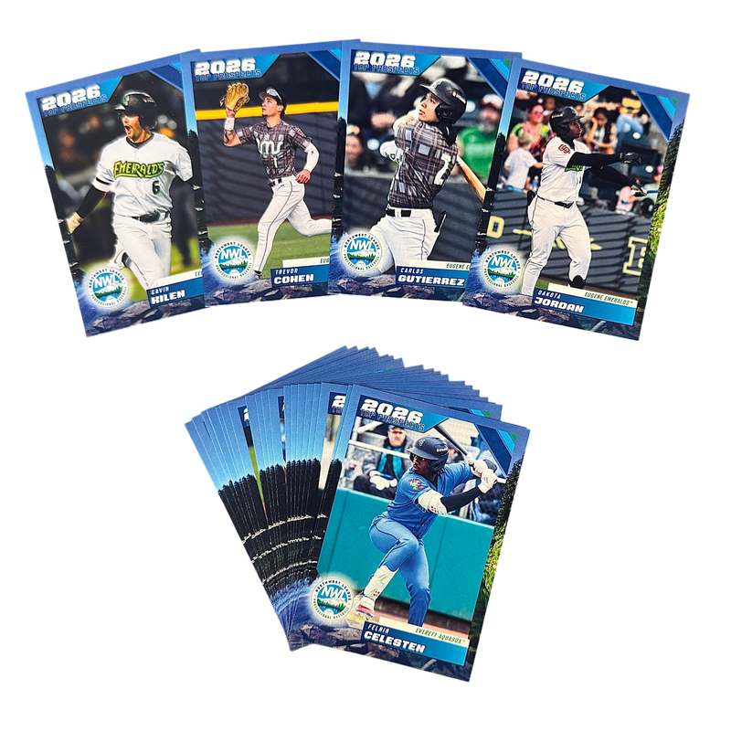 Eugene Emeralds 2026 Northwest League Top Prospects Card Set