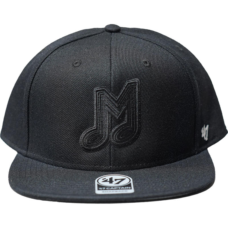 Memphis Redbirds '47 Brand Black on Black Music M Captain Snapback