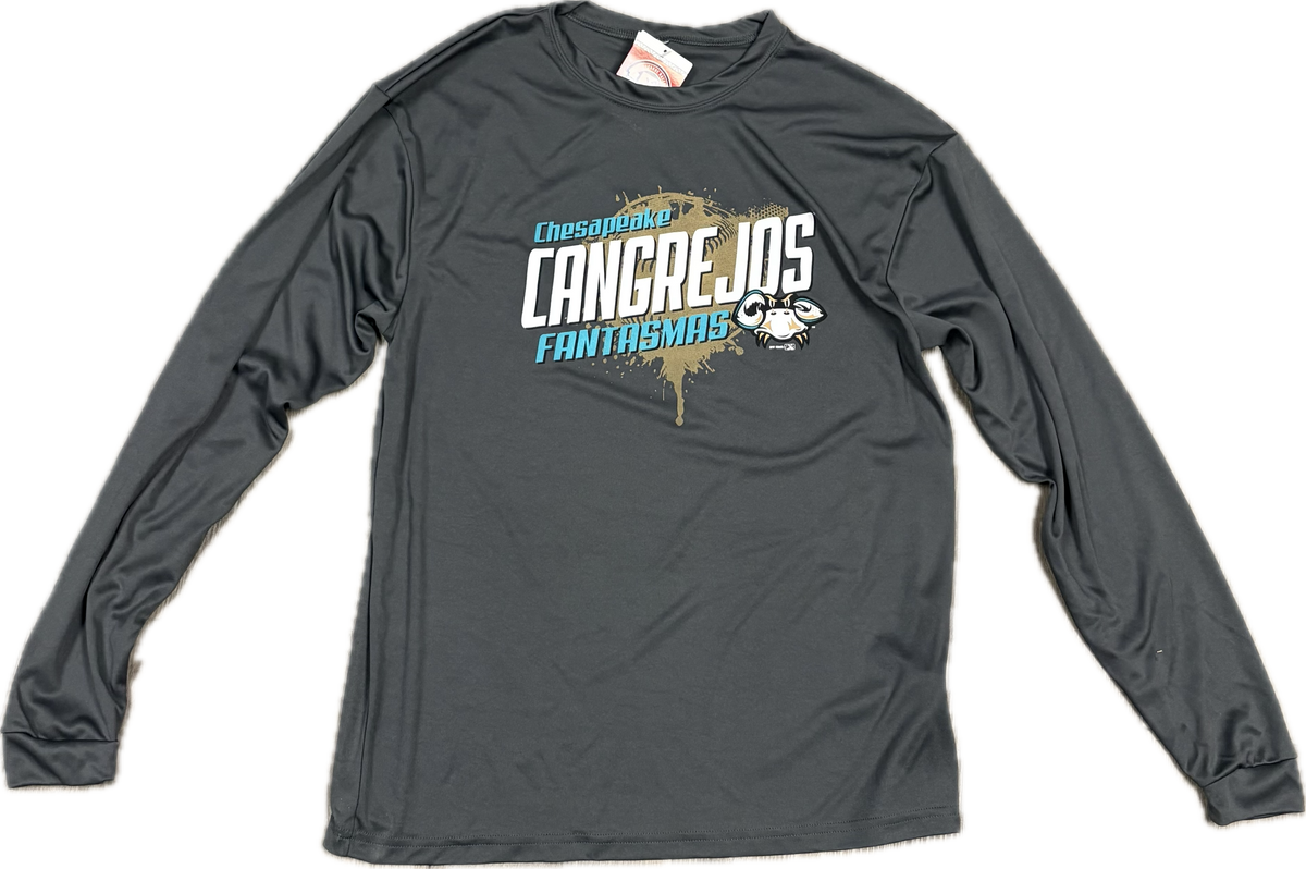Chesapeake Baysox CANGREJOS Long Sleeve GRAY