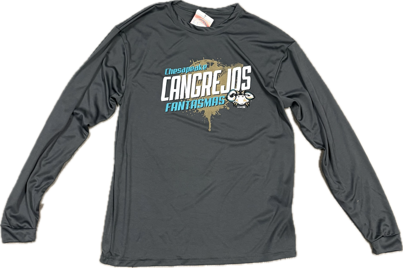 Chesapeake Baysox CANGREJOS Long Sleeve GRAY