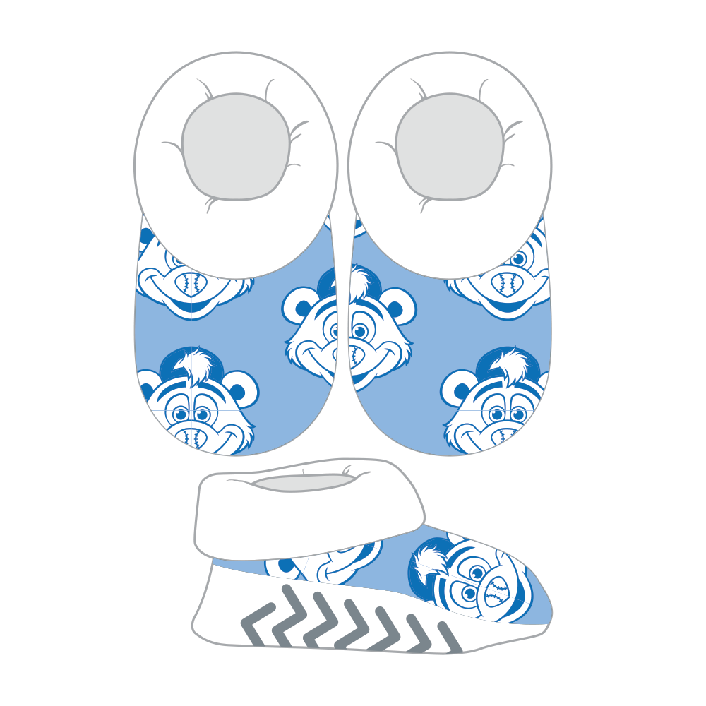 Indianapolis Indians Infant Baby Blue Rowdie Booties