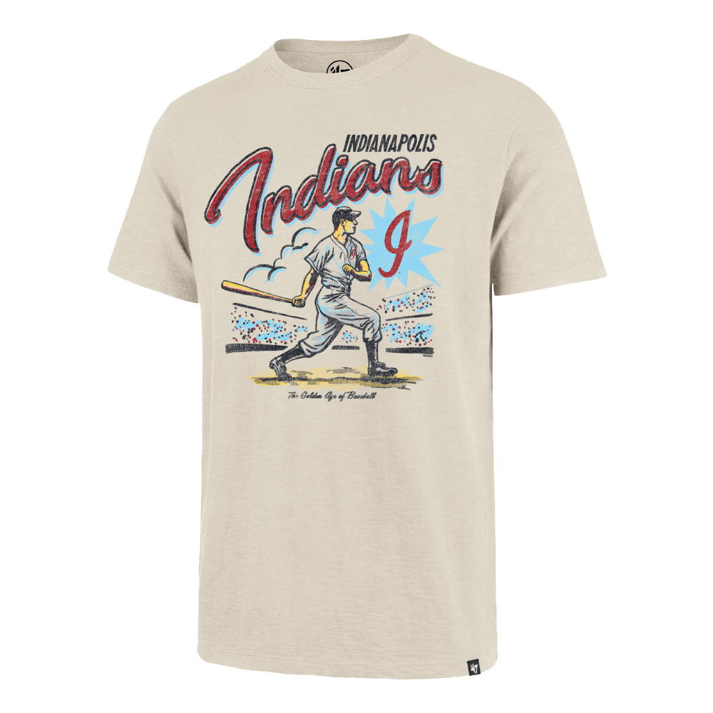 Indianapolis Indians '47 Adult Dune 1980's Scrum Tee