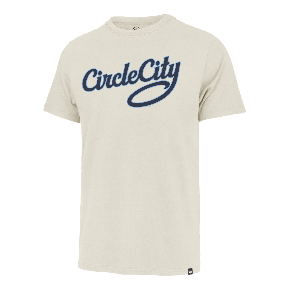 Indianapolis Indians '47 Adult Dune Circle City Wordmark Franklin Tee
