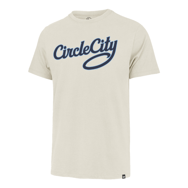 Indianapolis Indians '47 Adult Dune Circle City Wordmark Franklin Tee