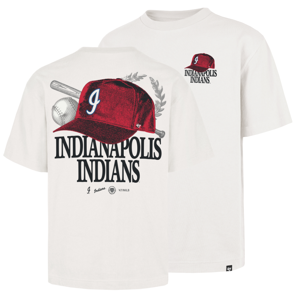 Indianapolis Indians '47 Adult Sand 1970's Paper Foundation Tee
