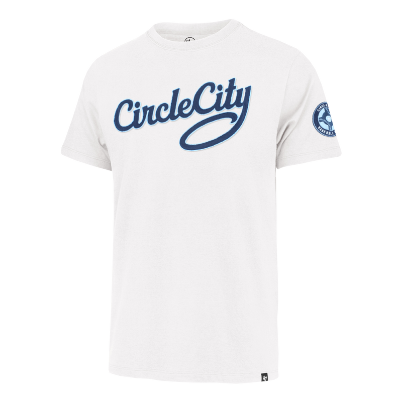 Indianapolis Indians '47 Adult White Circle City Wordmark Fieldhouse Tee