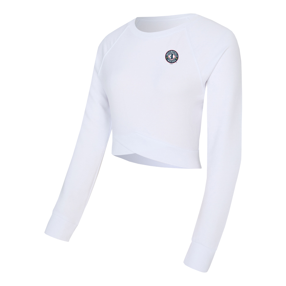 Indianapolis Indians Women's Concepts Sport White Palisade Longsleeve Top
