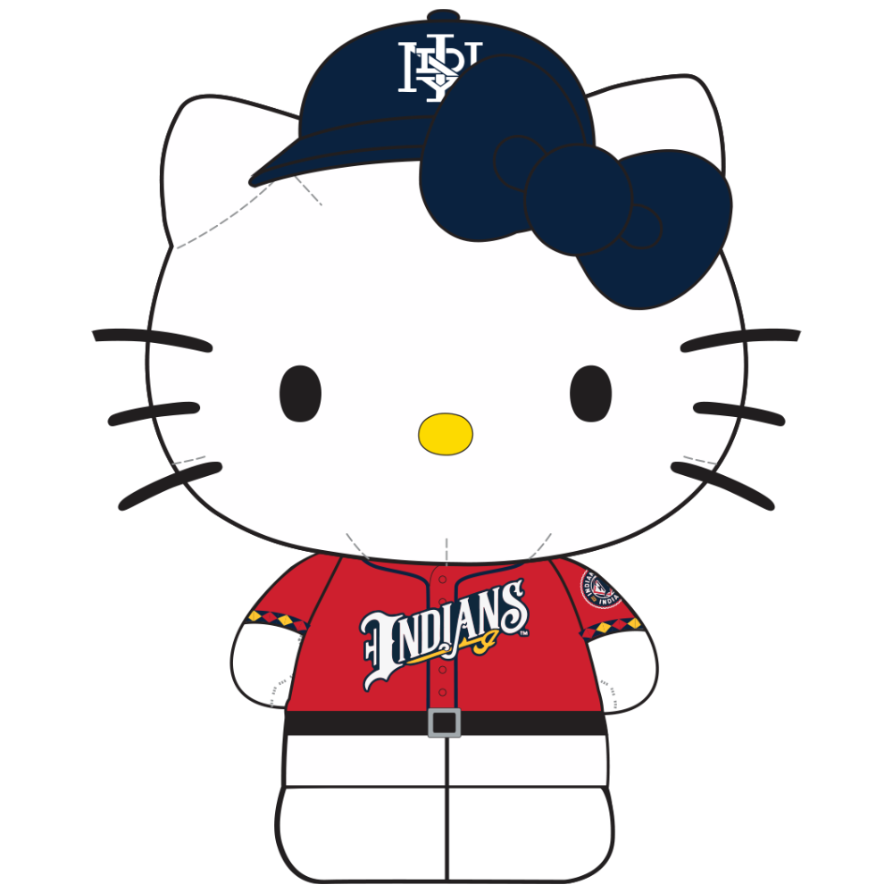 Indianapolis Indians FOCO 10" Plush Jersey Hello Kitty
