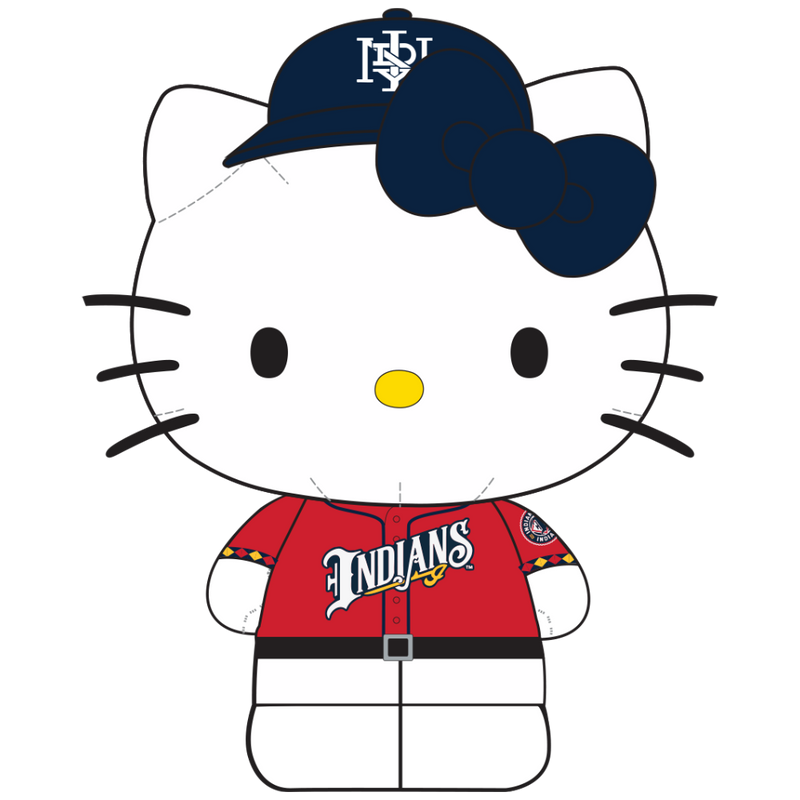 Indianapolis Indians FOCO 10" Plush Jersey Hello Kitty