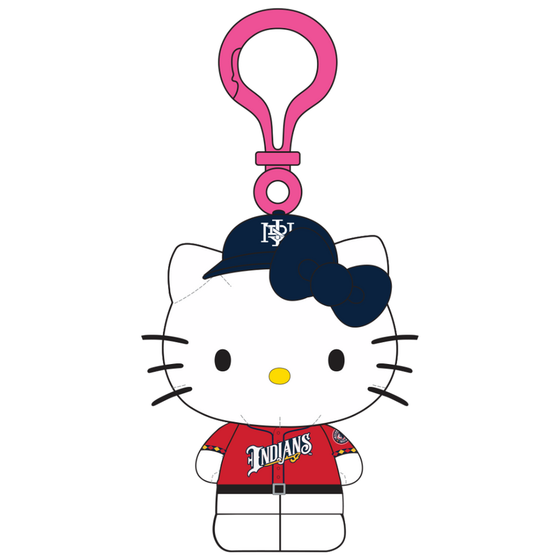 Indianapolis Indians FOCO 4" Plush Hello Kitty Pack Clip