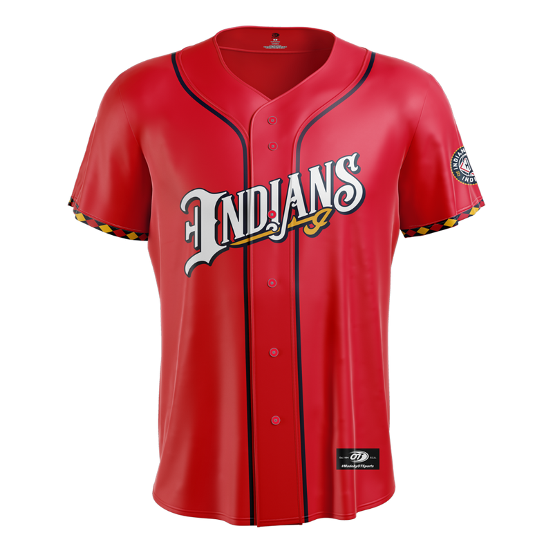 Indianapolis Indians Adult Alternate Red Replica On-Field Jersey