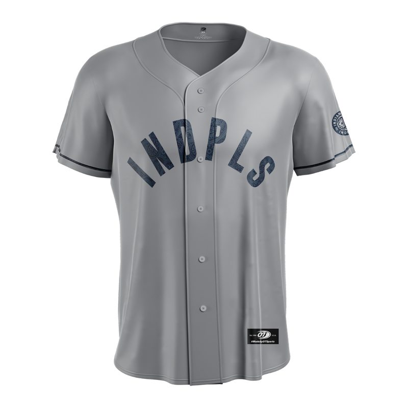 Indianapolis Indians Adult Road Grey Replica On-Field Jersey