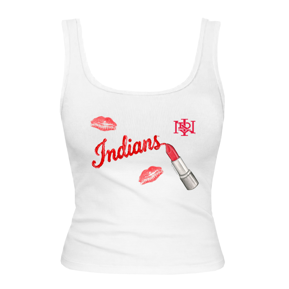 Indianapolis Indians Women's Tiny Turnip Lipstick Tri-Blend Tank Top