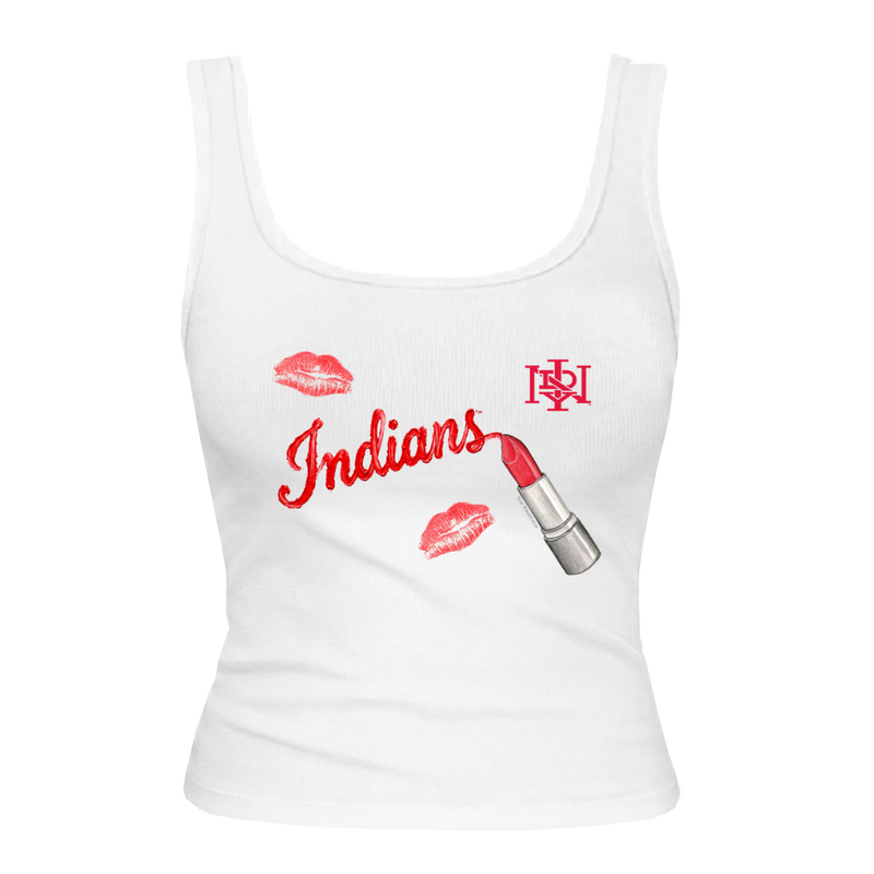 Indianapolis Indians Women's Tiny Turnip Lipstick Tri-Blend Tank Top