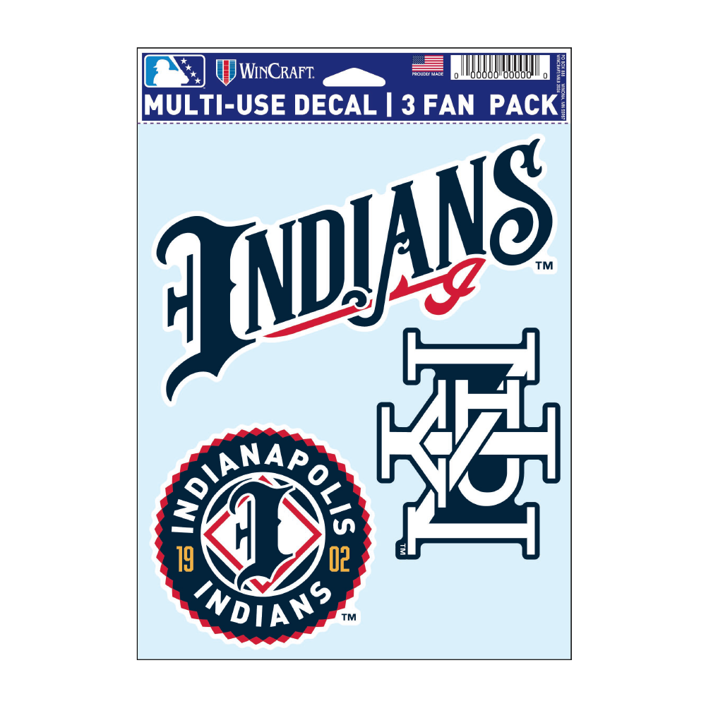 Indianapolis Indians WinCraft 3-Pack Fan Decal Set