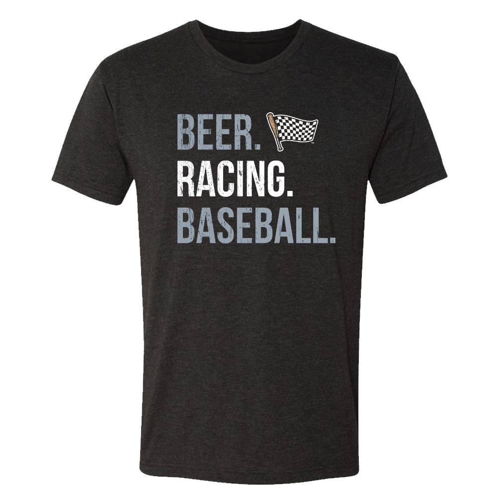 Indianapolis Indians Adult Black Beer Racing Baseball Tee