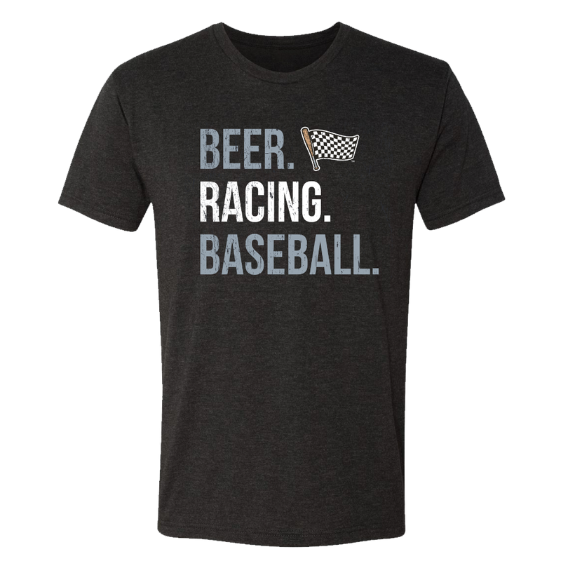 Indianapolis Indians Adult Black Beer Racing Baseball Tee