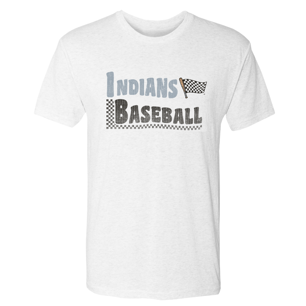 Indianapolis Indians Adult White Checkered Flag Tee