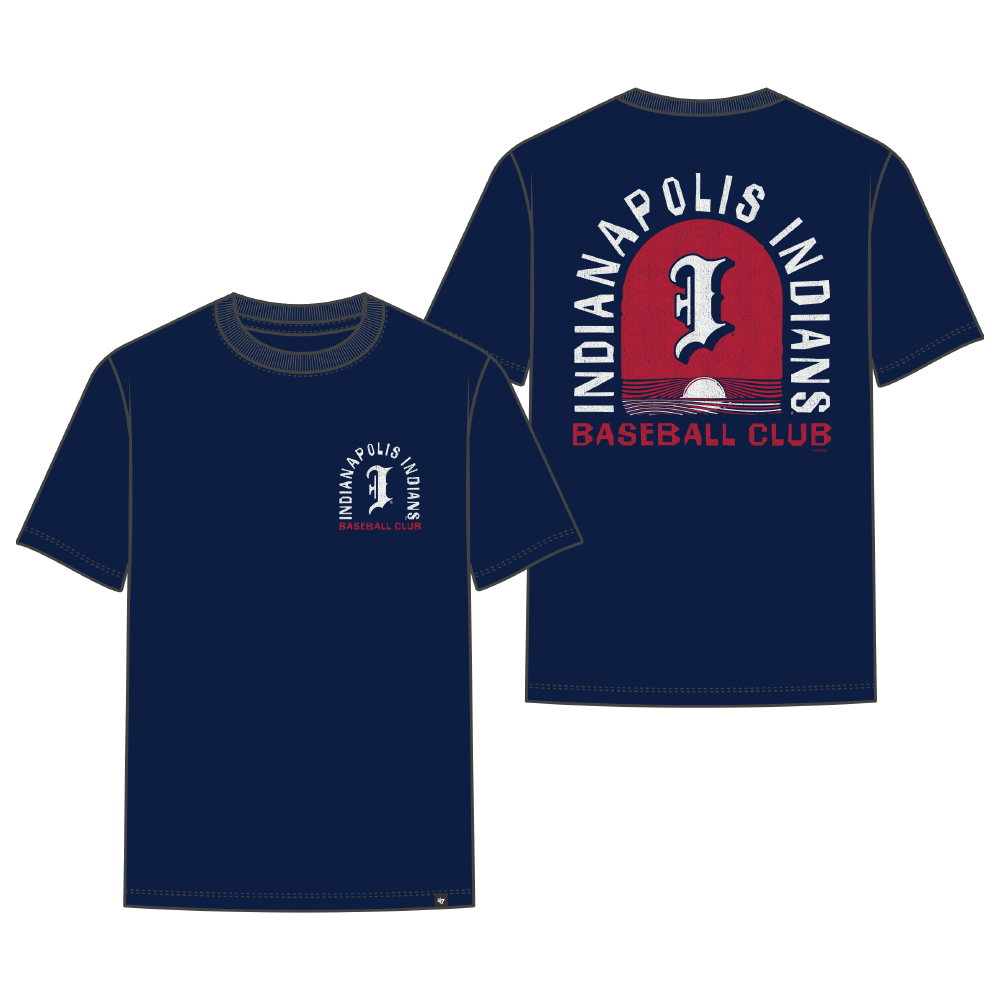 Indianapolis Indians '47 Adult Navy Bleacher Beach Everyday Tee