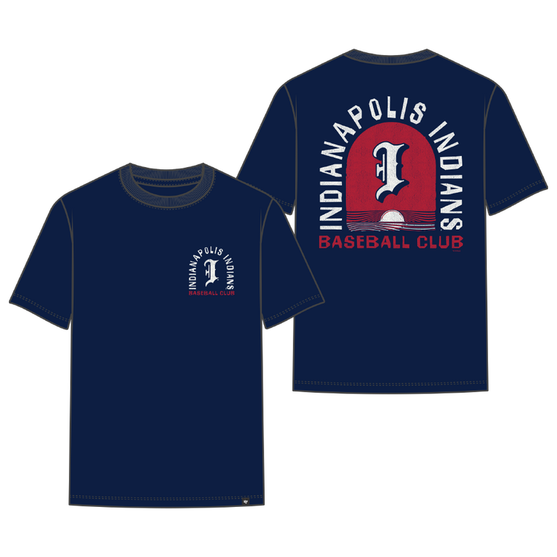 Indianapolis Indians '47 Adult Navy Bleacher Beach Everyday Tee