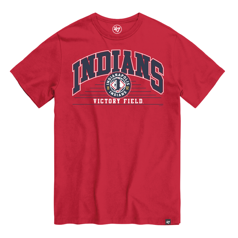 Indianapolis Indians '47 Adult Red Jumbo Arch Franklin Tee