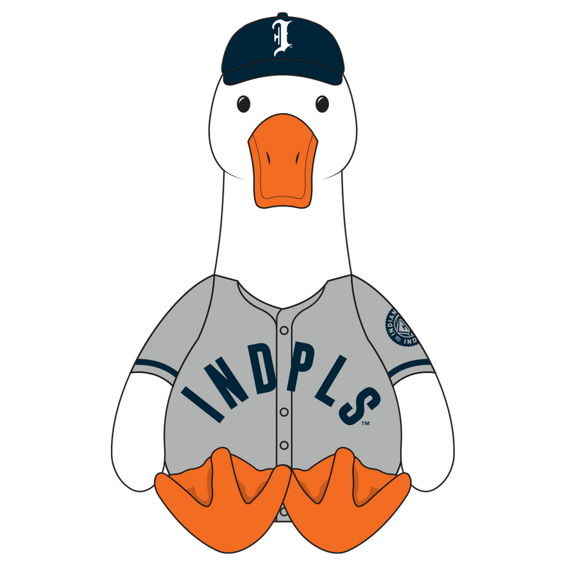 Indianapolis Indians FOCO 10" Plush Road Jersey Goose