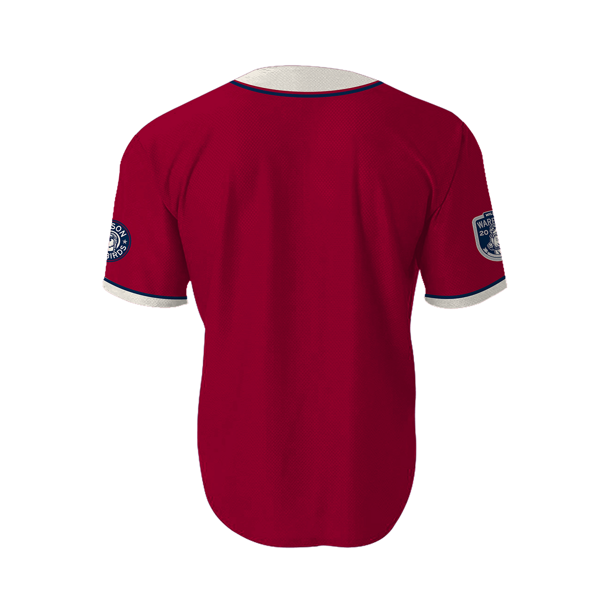Wilson Warbirds OT Sports Alternate Red Mens Replica Jersey w/ Inaugural Patch