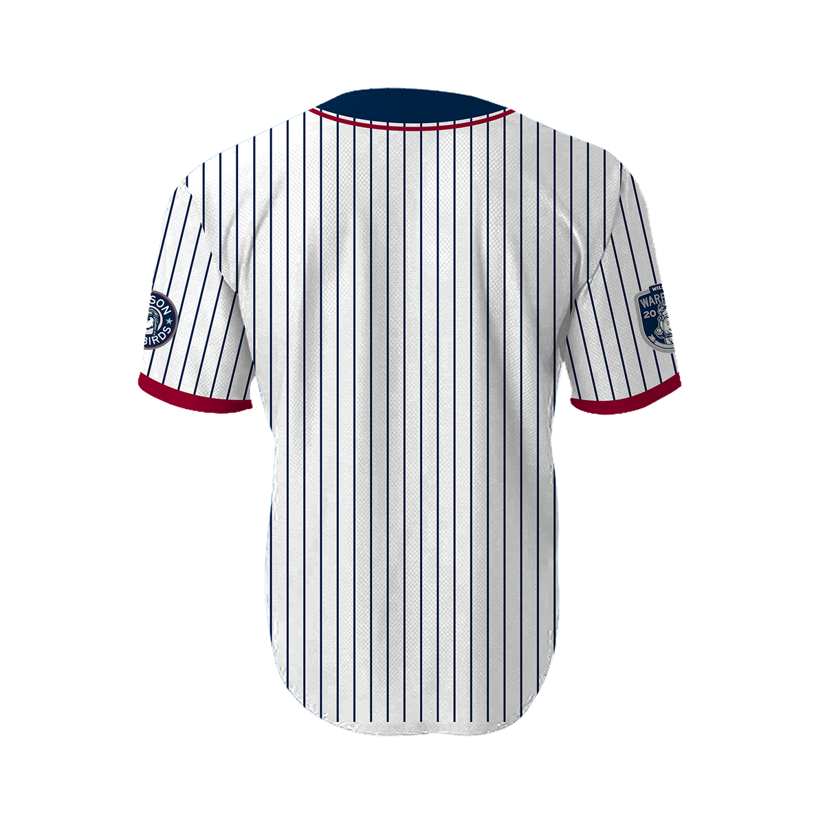 Wilson Warbirds OT Sports Home Pinstripe Mens Replica Jersey