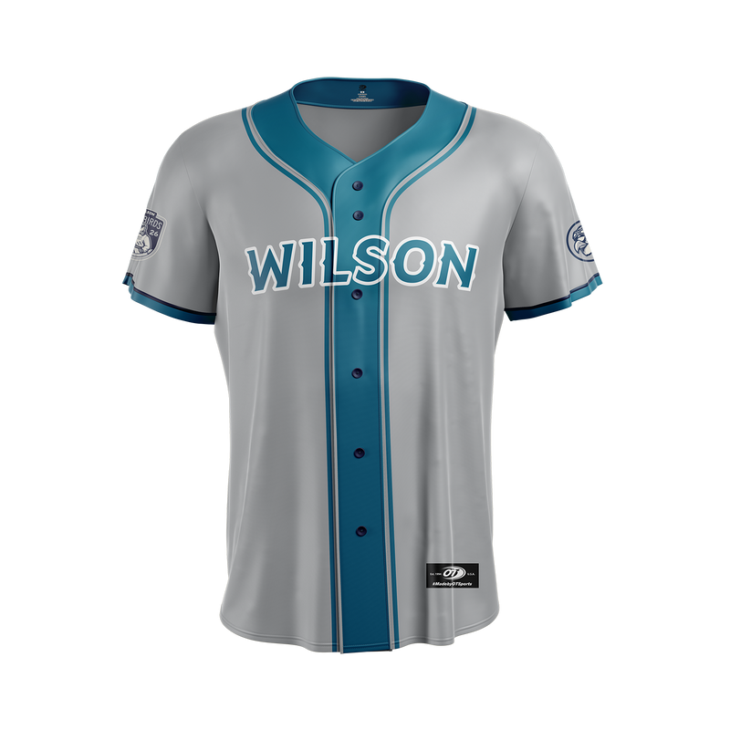 Wilson Warbirds OT Sports Road Grey Mens Replica Jersey w/ Inaugural Patch
