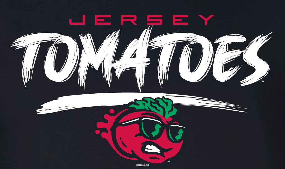 Jersey Shore BlueClaws TNC Jersey Tomatoes Black T-Shirt