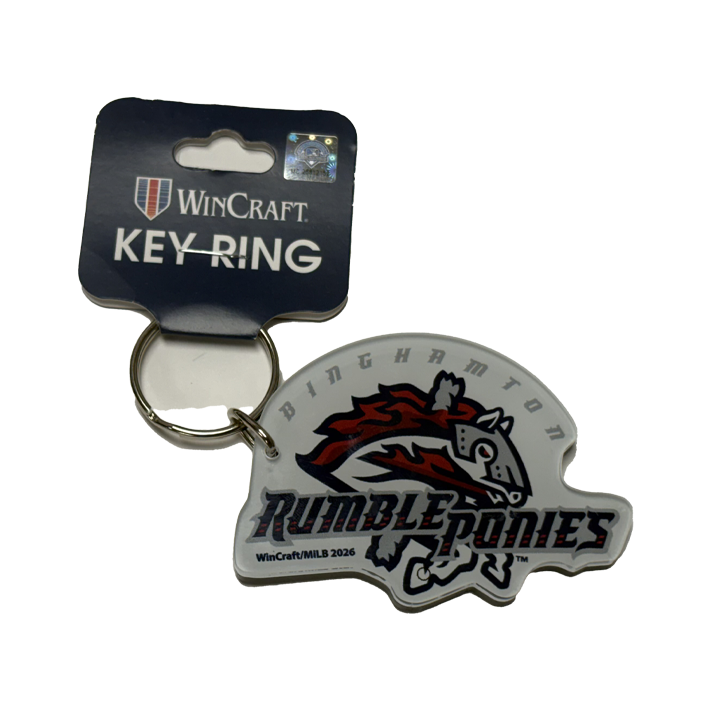 Binghamton Rumble Ponies Key Ring Primary Logo