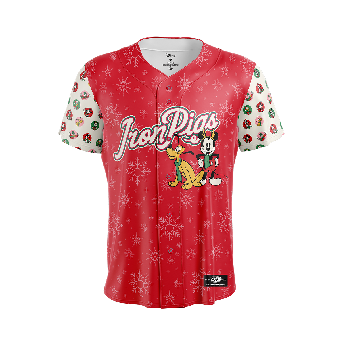 Lehigh Valley IronPigs Mickey Holiday Jersey