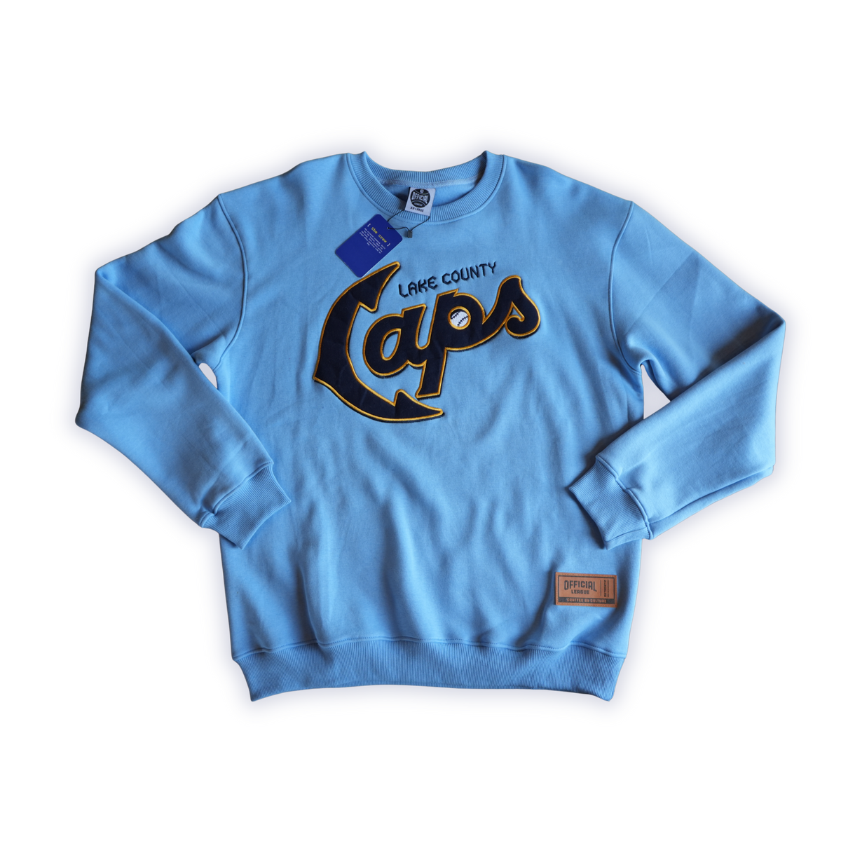 Official League x Lake County Captains - Caps Light Blue Crew