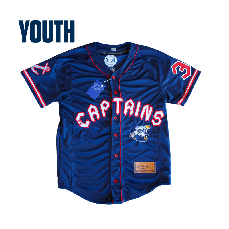 Youth Official League x Lake County Captains Navy Jersey