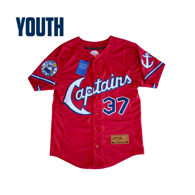 Youth Official League x Lake County Captains Legacy Red Jersey