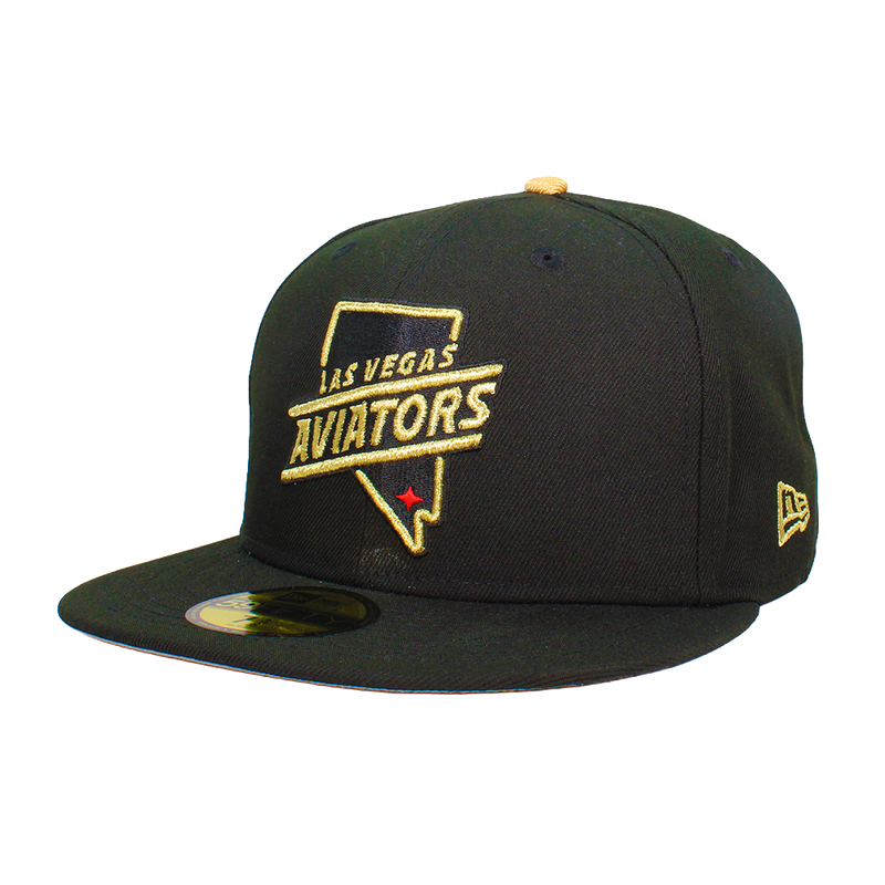 New Era Las Vegas Aviators State Outline Black/Gold 59FIFTY Fitted Hat