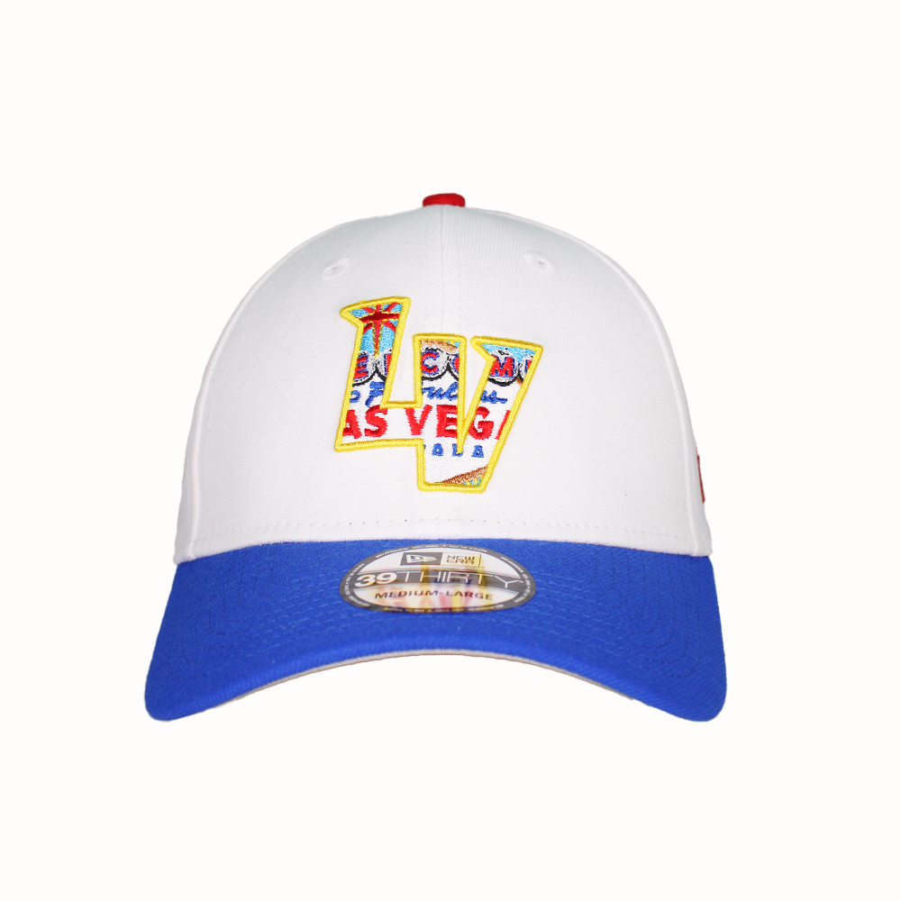 New Era Welcome Sign LV White/Blue 39THIRTY Stretch Fit Hat