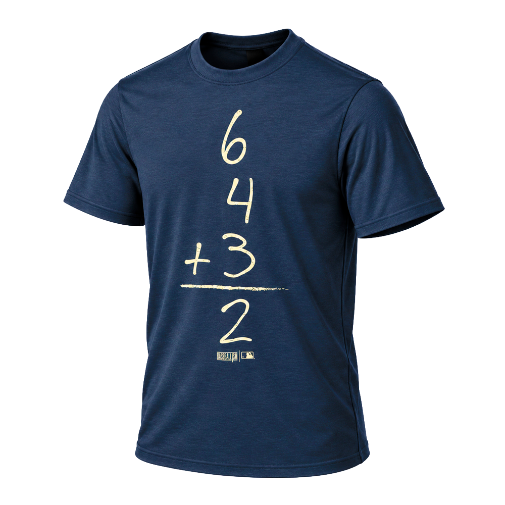 Men's Baseballism 6432 LV Navy Short Sleeve T-Shirt