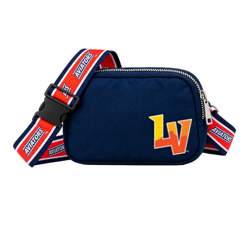 FOCO Las Vegas Aviators LV Navy Crossbody Bag