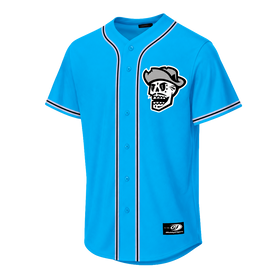 Men's Las Vegas Reyes de Plata OT Sports Home Skull Blue Replica Jersey