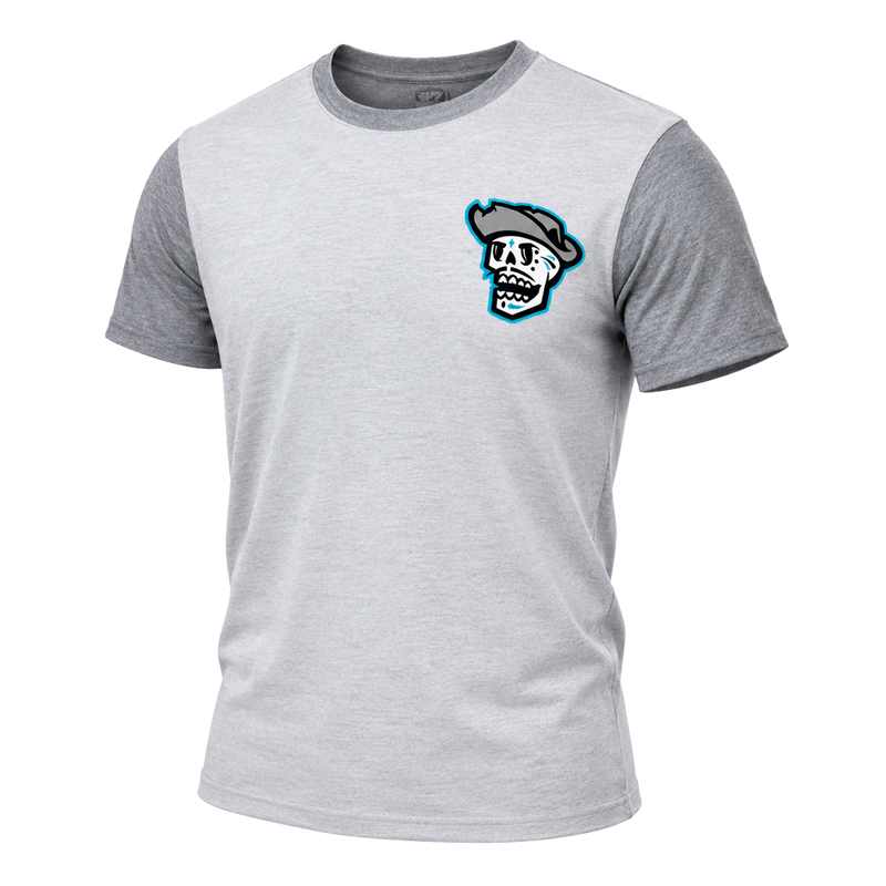 Men's Reyes de Plata Skull Heather White/Gray Double Header '47 Cannon Tee
