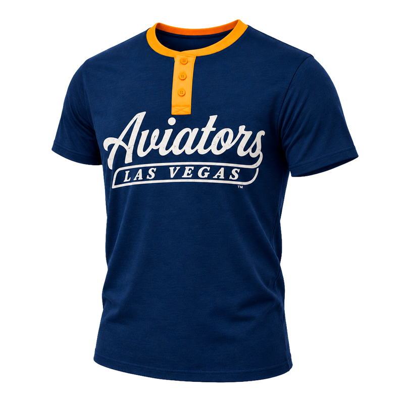 Men's Aviators Navy/Orange '47 Westend Henley Tee