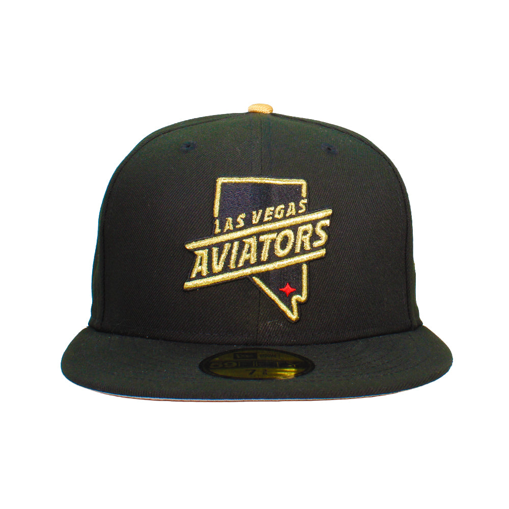 New Era Las Vegas Aviators State Outline Black/Gold 59FIFTY Fitted Hat